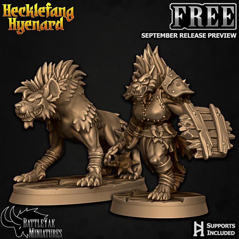 Hecklefang Hyenard Free Files - September Release Preview
