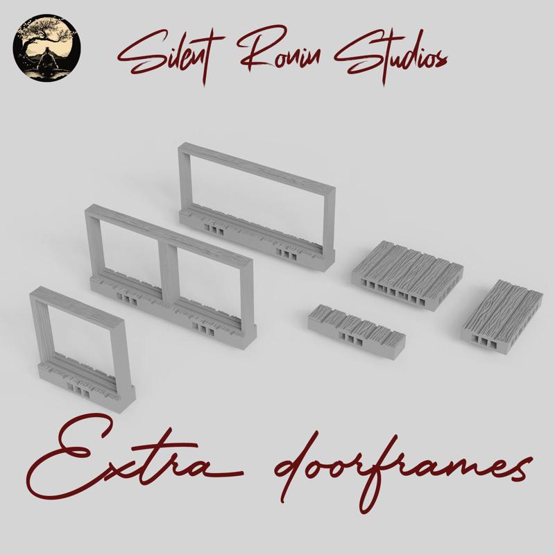 Japanese door frames for sliding doors Pack #1 (part of Feudal Japan Farmers Village campaign)