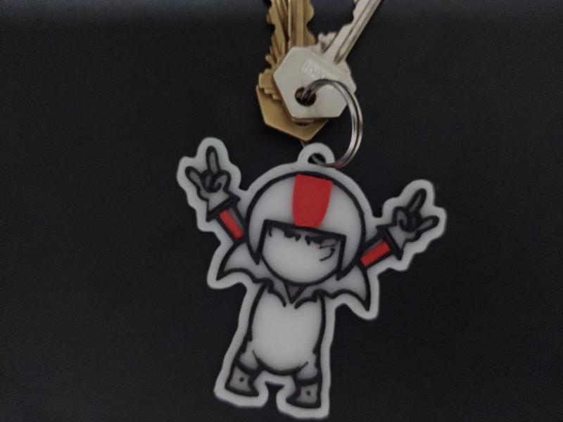 Kick Buttowski Keychain