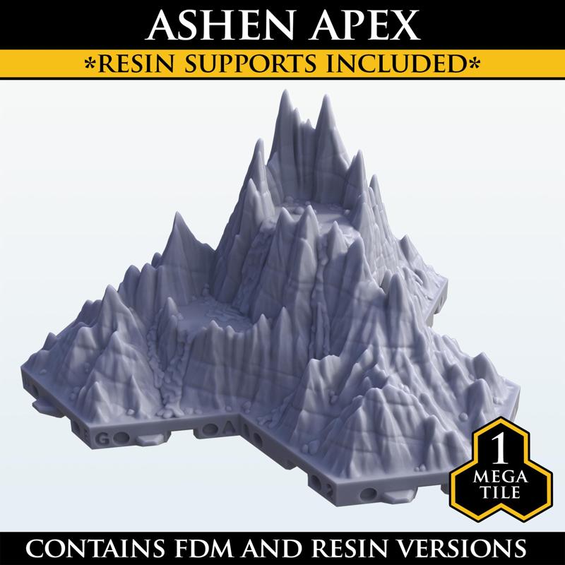 Hexton Hills Ashen Apex Mega Tile