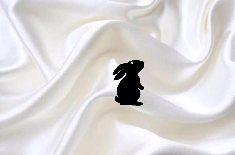 pendant rabbit silhouette pendant necklace key chain