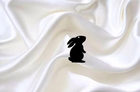 pendant rabbit silhouette pendant necklace key chain