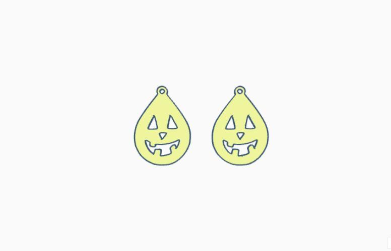 halloween earrings keychain necklace