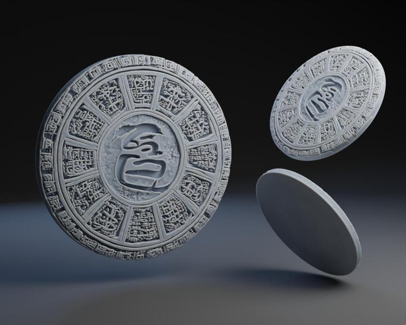 Uyghur Script Coaster / Character base