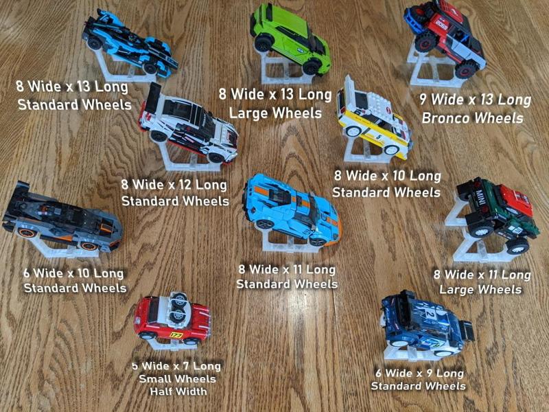 LEGO Speed Champions Display Stands - 16 Sizes
