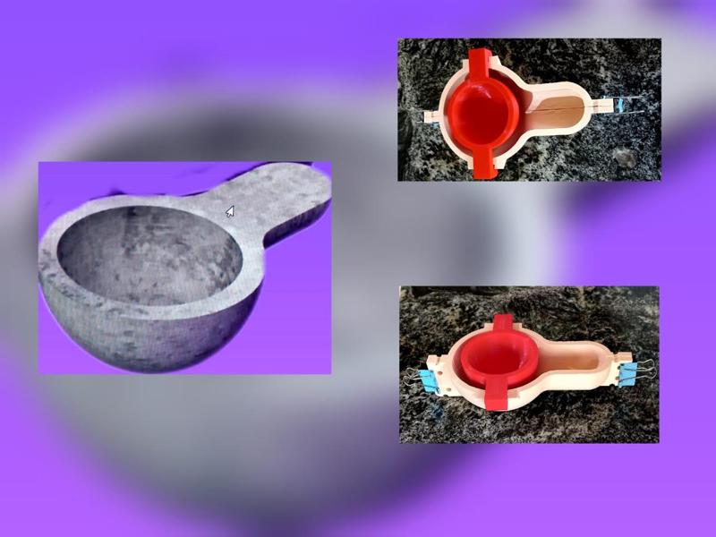 Mold for making sahumadores