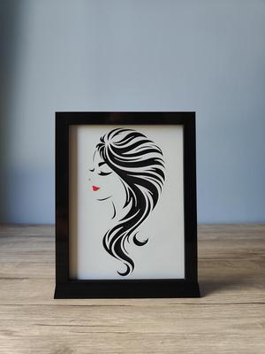 A Woman's Face Shadow Box H