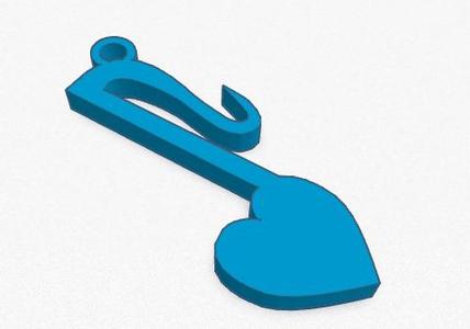 Musical note keychain