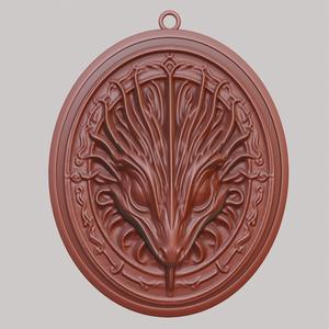 Lizard Animal Necklace Lizard Animal Pendant for CNC Router Laser & 3D Printer
