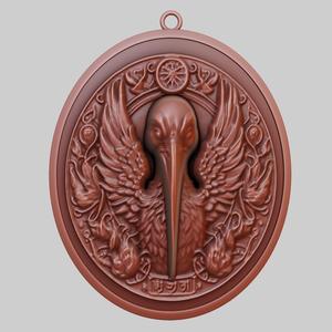 Ibis Animal Pendant Ibis Animal Necklace for CNC Router Laser & 3D Printer