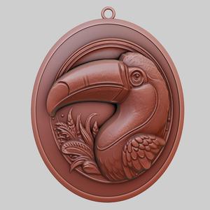 Toucan Animal Pendant Toucan Animal Necklace for CNC Router Laser & 3D Printer