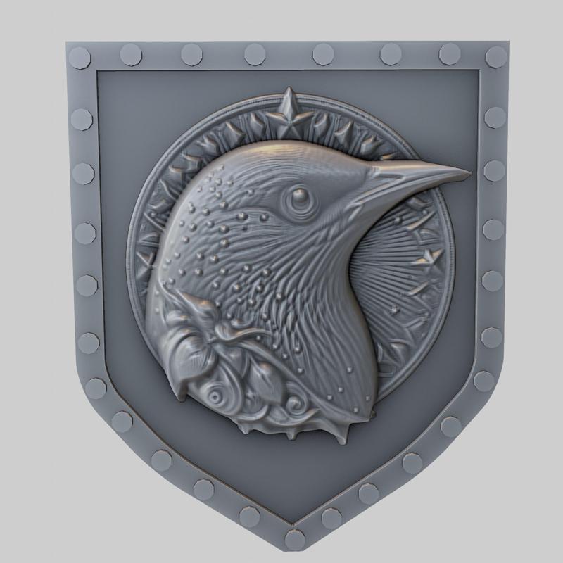 Starling Animal Wall Starling Animal Bust for CNC Router Laser & 3D Printer