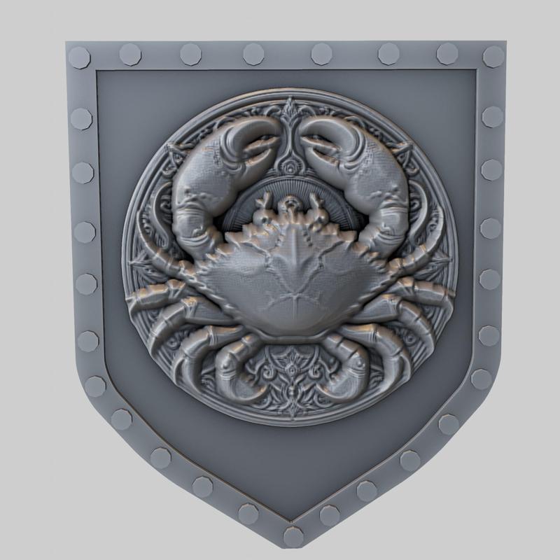 Crab Animal Wall Crab Animal Bust for CNC Router Laser & 3D Printer