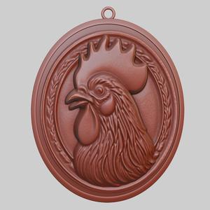 Chicken Animal Pendant Chicken Animal Necklace for CNC Router Laser & 3D Printer