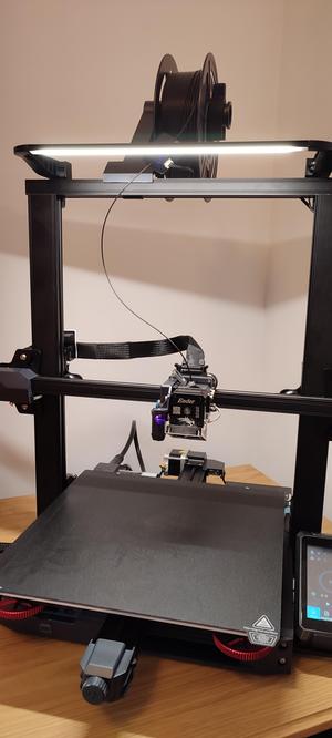 Support to fit the original LED light bar Creality Ender3 (Pro, Neo, V2) on Ender3 S1 Plus