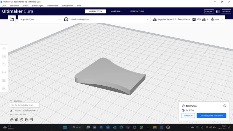 VW-Golf Infill Cup holder