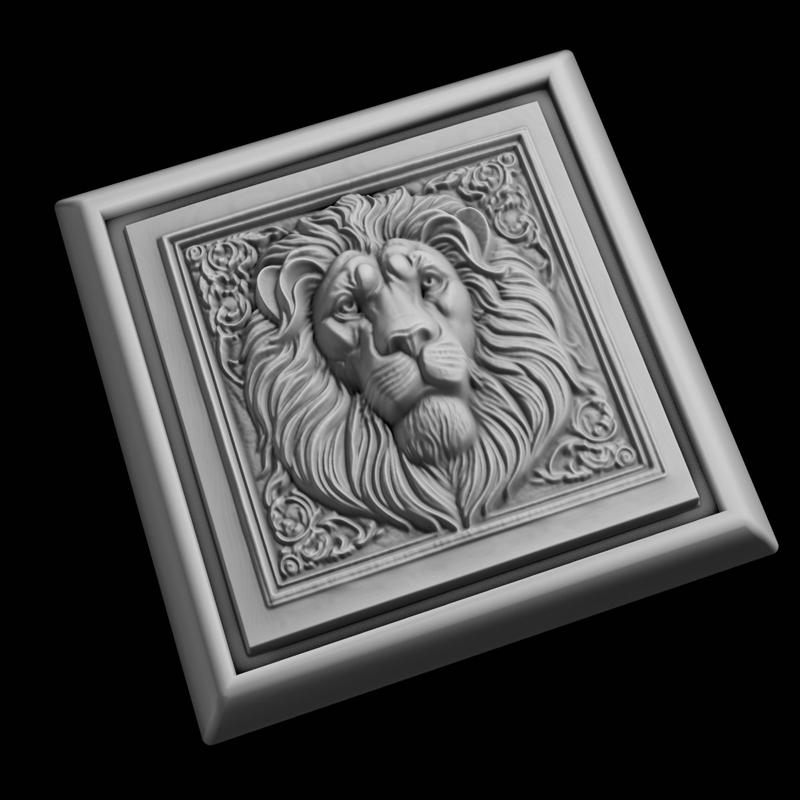 Lion Animal 3D Model for CNC Router Laser & 3D Printer