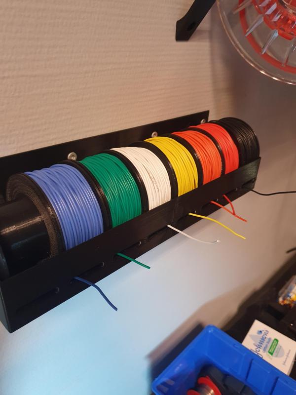 Wire spools and holder