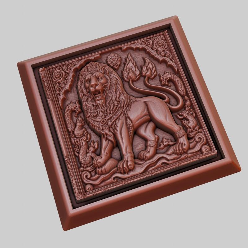 lion Animal 3D Model for CNC Router Laser & 3D Printer