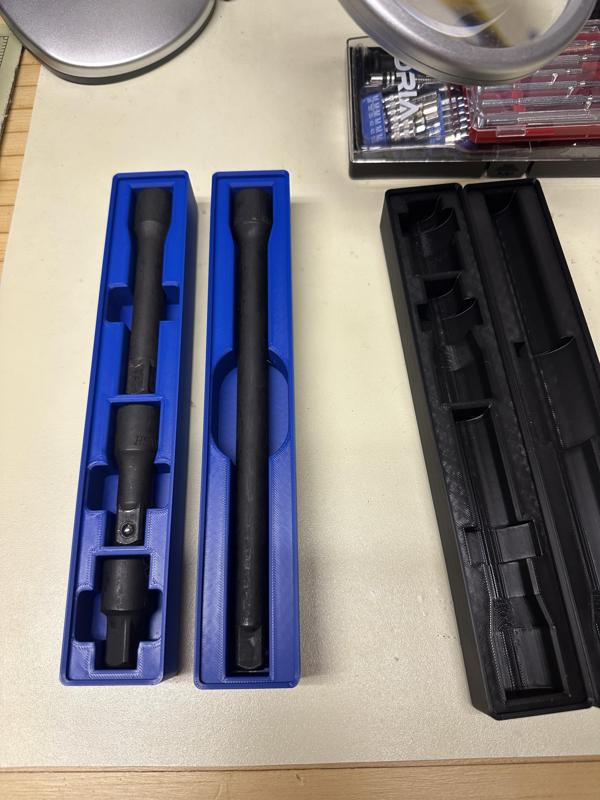 Gridfinity 1x6x4 HF 1/2" Impact Extension Trays