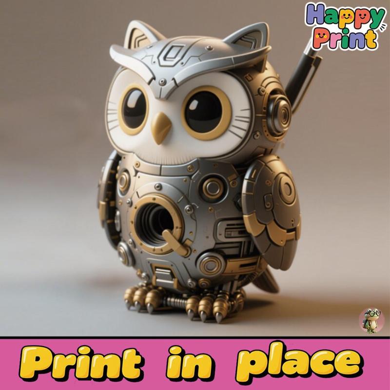 Mechanical owl ornaments