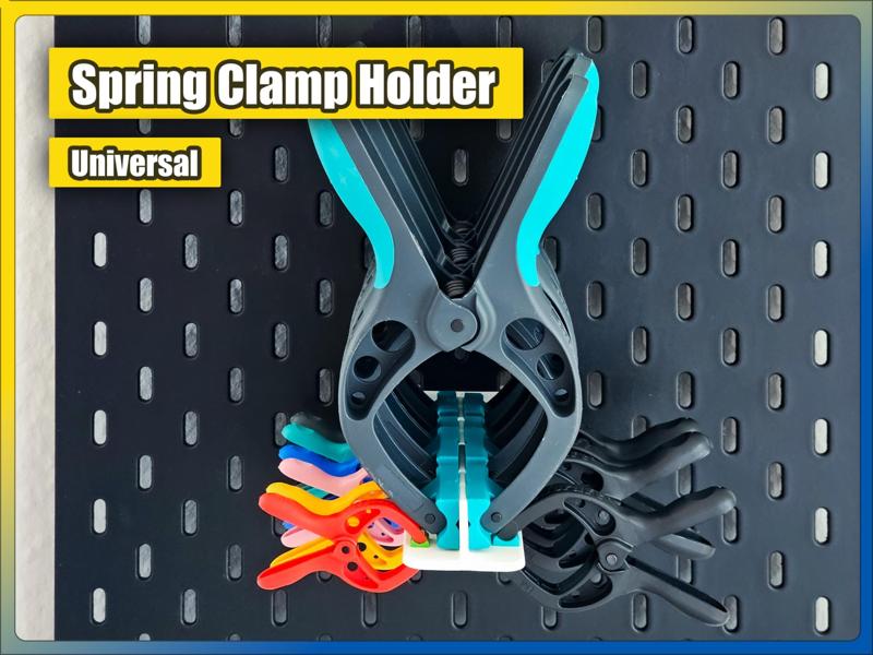 Spring Clamp Holder for IKEA Skadis