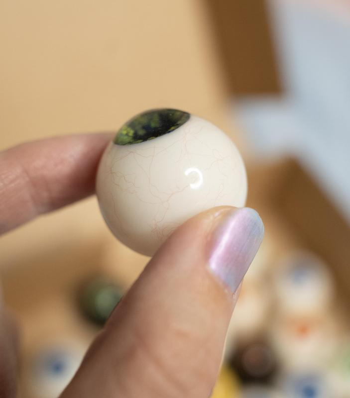 Model of eye with irises 24mm