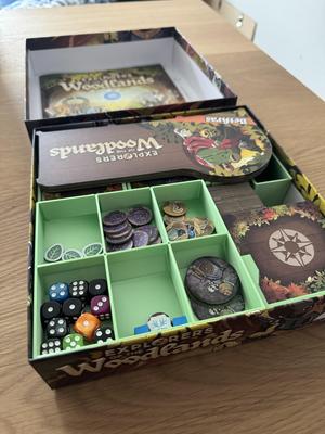 Explorers of the Woodlands - Boardgame Insert for sleeved cards