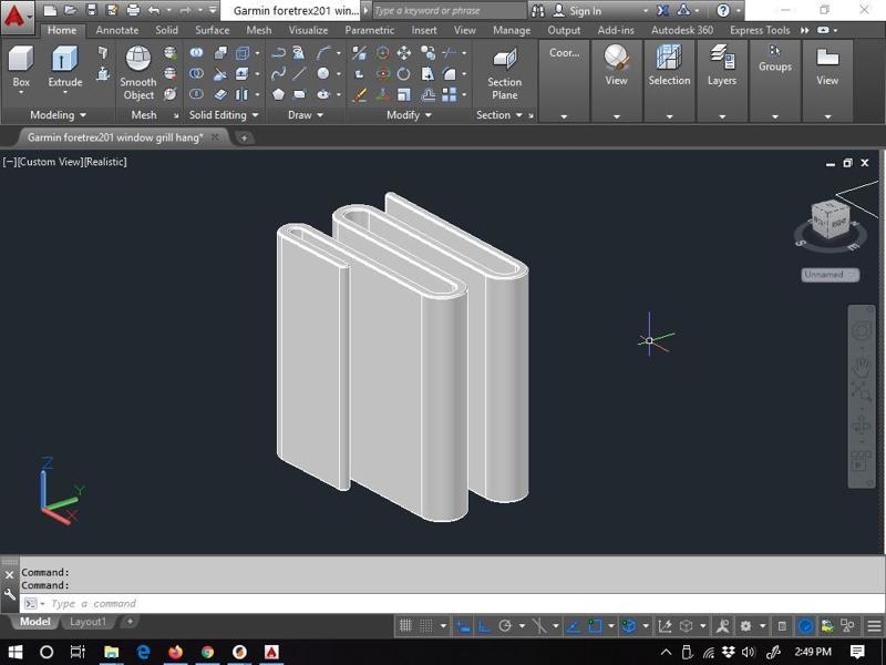 Garmin foretrex201 Window Grill Hang