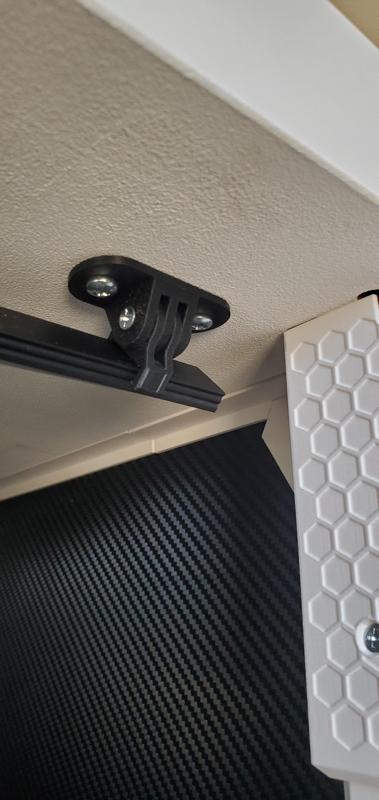 Go-Pro style mount for 17x9mm LED channel