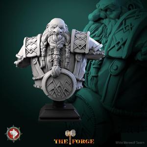 Dwarf bust pre-supported