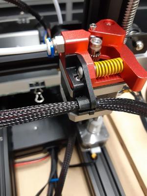 Creality dual gears extruder wire loom bracket