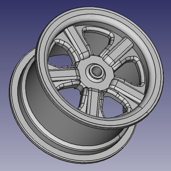 WHEEL RIM 3D MODEL FOR RC VEHICLE