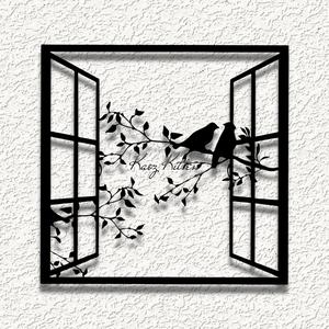 birds window WALL ART HOME DECOR