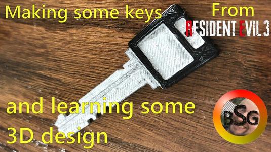 Resident Evil 3 Graveyard Key and Reloading Tool
