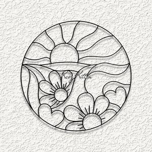 sunflower spring garden wall art home decor
