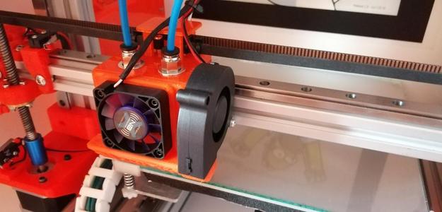 Dual E3DV6 Extruder for AM8 MGN12 MOD BLV