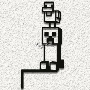 MINECRAFT CREEPER CHICKEN WALL ART HOME DECOR