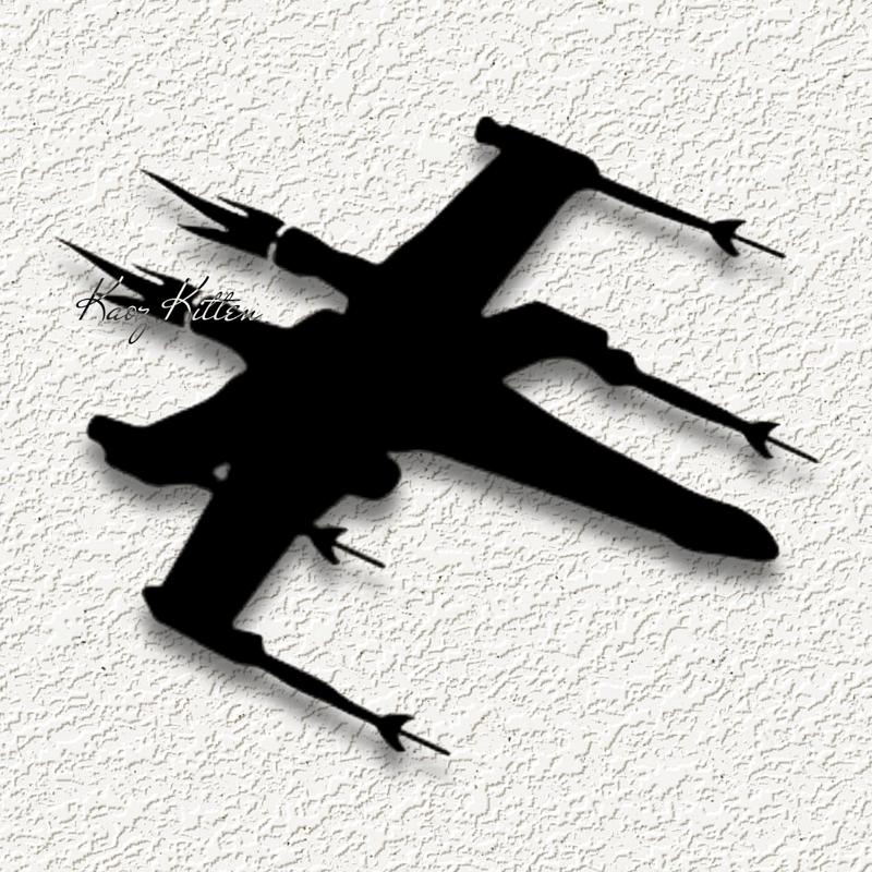 star wars x wing fighter WALL ART HOME DECOR