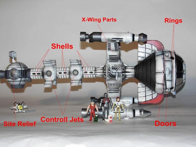 Captain Future Comet Parts for the modell from POPY