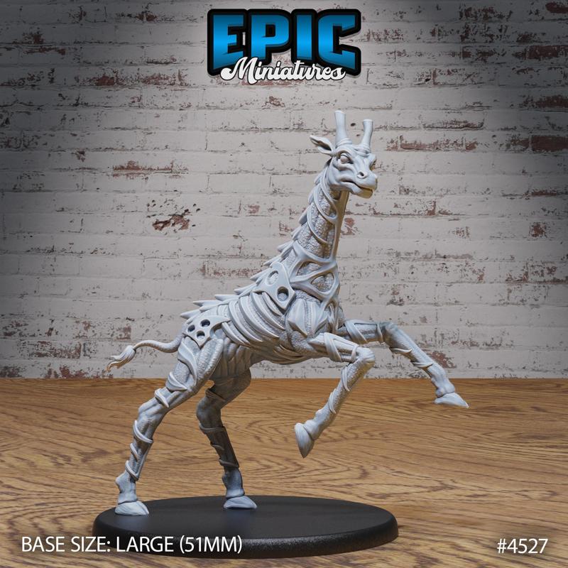 Giraffe Exo Skeleton Run ‧ DnD Miniature ‧ Tabletop Miniatures ‧ Gaming Monster ‧ 3D Model ‧ RPG ‧ DnDminis ‧ STL FILE