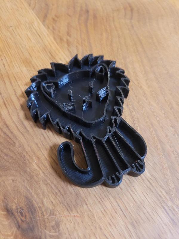 Lion play-doh print