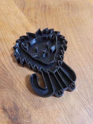 Lion play-doh print