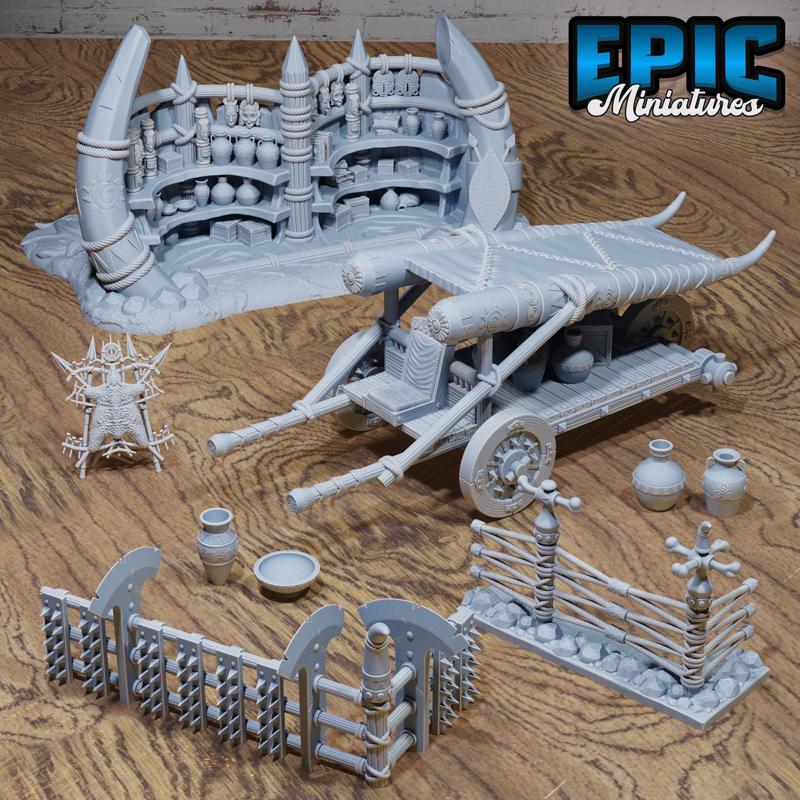 Safari Merchant ‧ DnD Miniature ‧ Tabletop Miniatures ‧ Gaming Monster ‧ 3D Model ‧ RPG ‧ DnDminis ‧ STL FILE