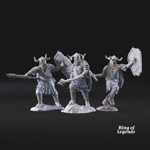 Retake - 3x Khalum with Spear and Shield | Dead City | Ring of Legends