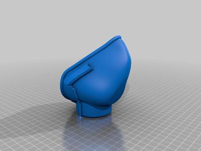 Covid-19 NanoHack v2 Copper3D front air leak voronoi remix with tree supports