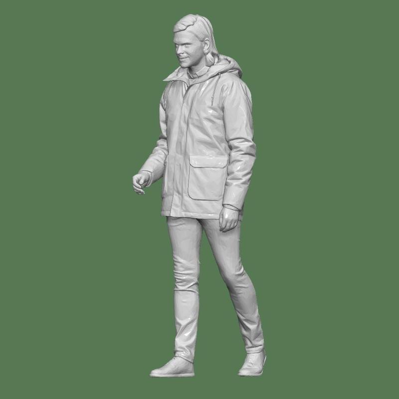 MAN WALKING FOR DIORAMA PEOPLE CHARACTER