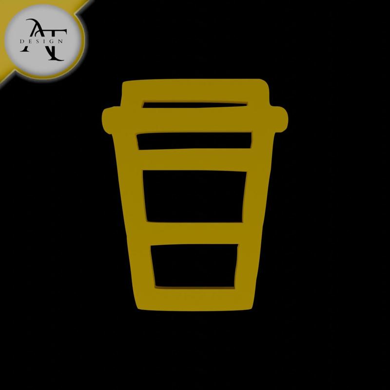Simple Coffee Cup Symbol - 2D Art