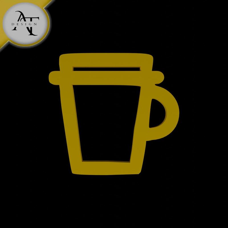 Simple Coffee Cup Symbol - 2D Art