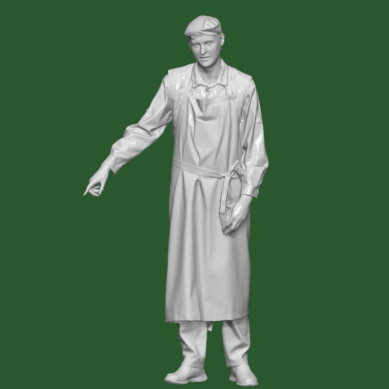 WORKER PEOPLE CHARACTER DIORAMA